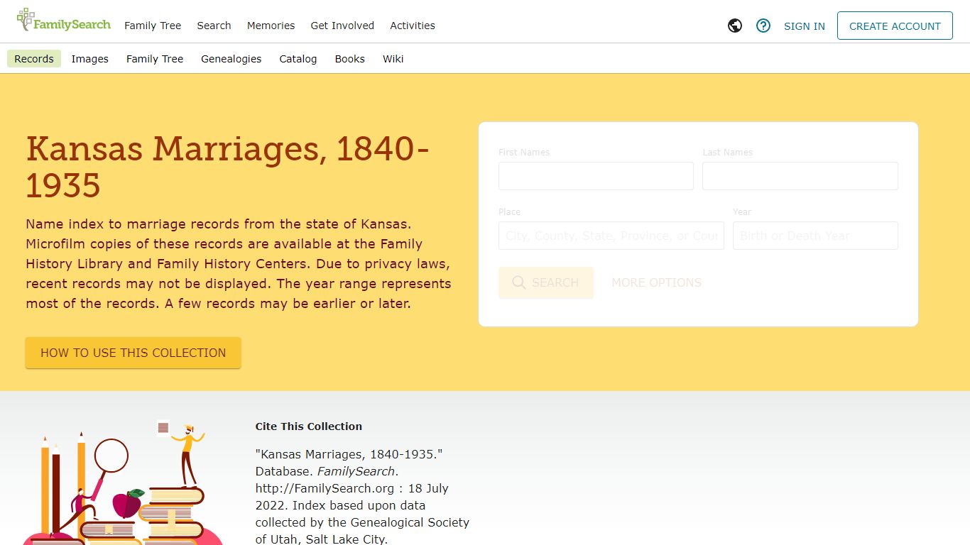 Kansas Marriages, 1840-1935 - FamilySearch